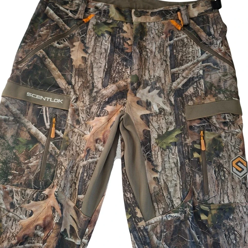 ScentLok Technologies Mens Realtree Camo Hunting Pants XL 87421-080 Carbon Alloy